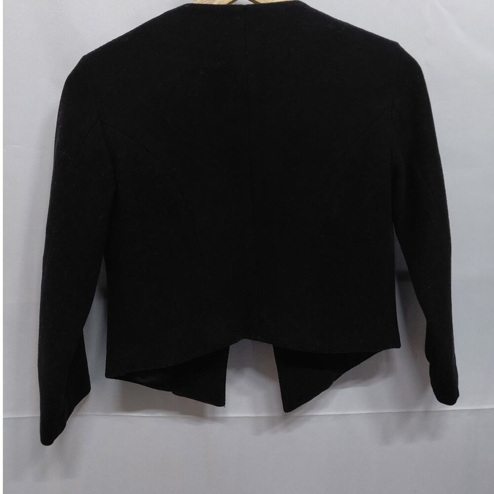 Animale Embellished Black Jacket Solid Long Sleev… - image 2